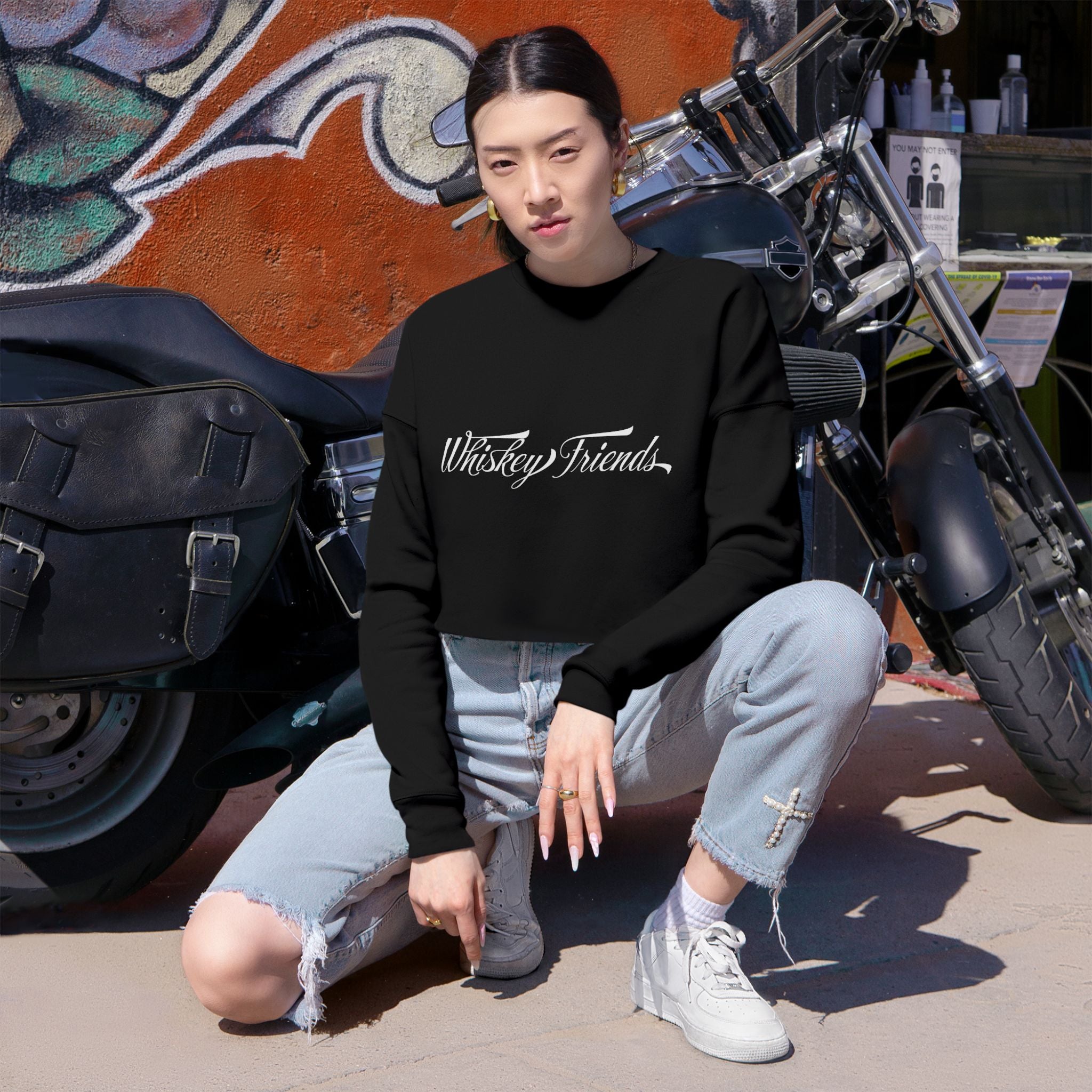 WF Cropped Sweatshirt – Whiskey Friends Apparel Co.