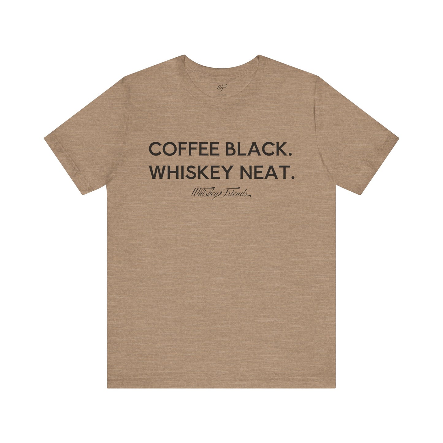 WF Coffee + Whiskey Unisex Jersey Short Sleeve Tee