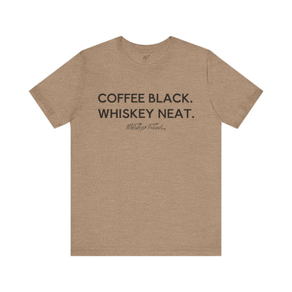 WF Coffee + Whiskey Unisex Jersey Short Sleeve Tee